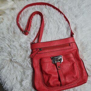 CHAPS by Ralph Lauren PU Leather Rachel Crossbody Coral Bag